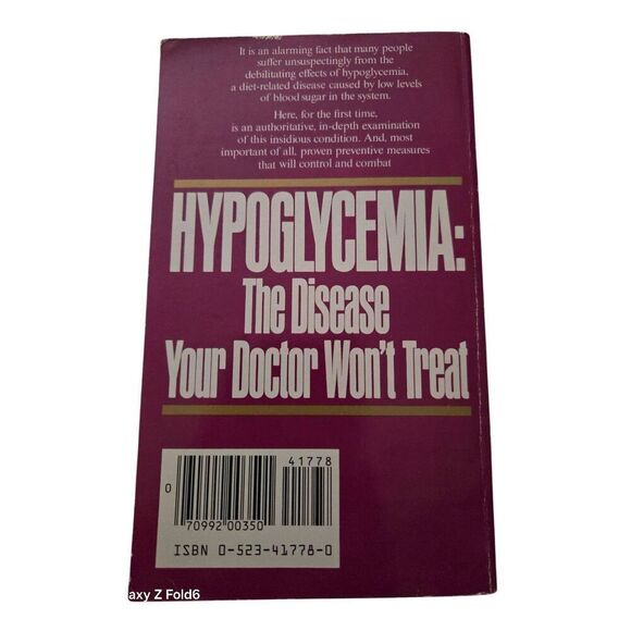 Hypoglycemia: the disease your doctor won't treat by Jeraldine Saunders and Harv - Picture 4 of 6
